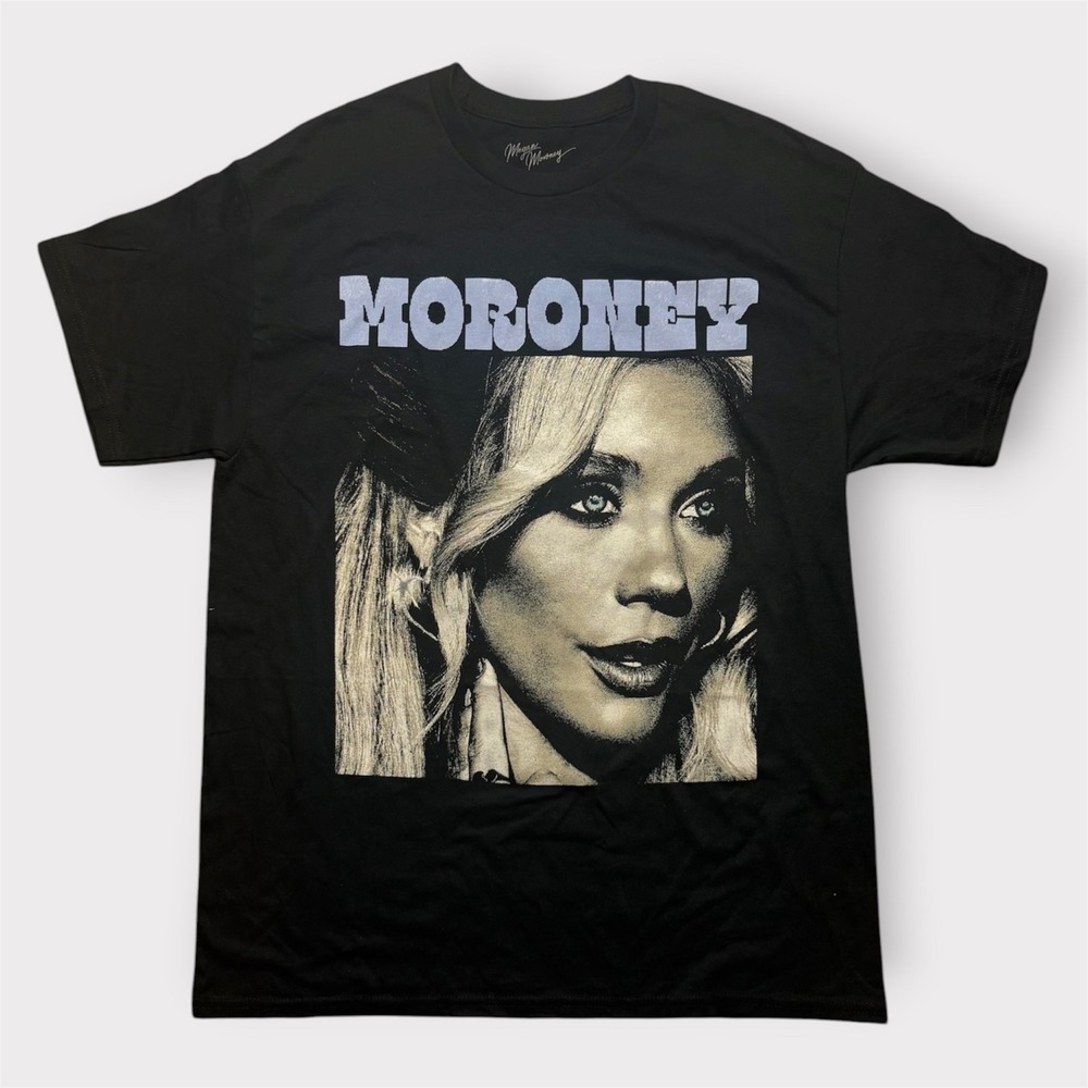 Megan Moroney Official Tour Merchandise Black Graphic T-Shirt Mens Large Cotton